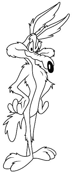 coloriage coyote le vilain